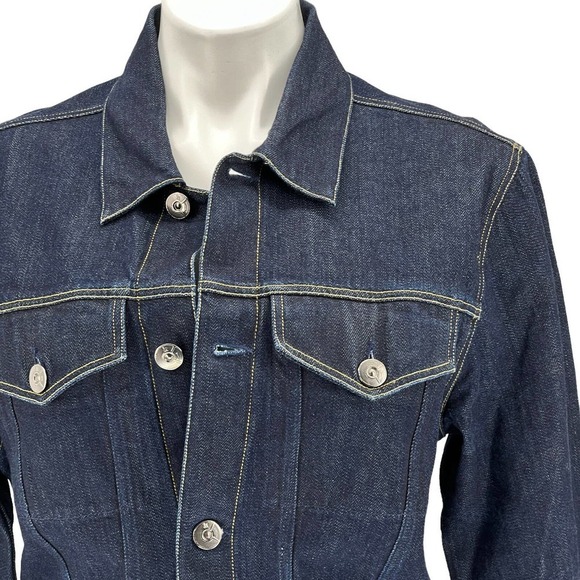 3x1 Oversized Trucker Denim Jacket 100% Cotton Pockets Classic Long Sleeve M - Picture 3 of 12
